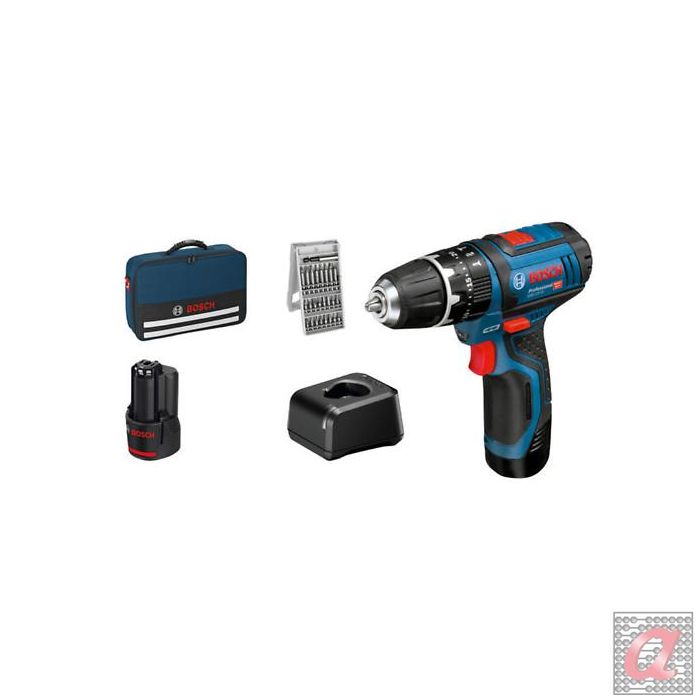 BOSCH GSB 12V-15 2X2AH BOLSA