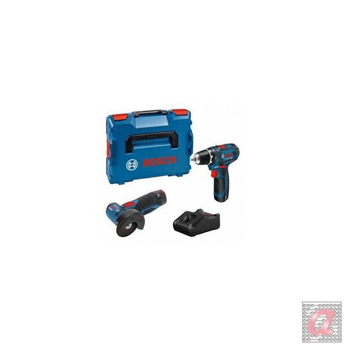 Kit de 2 herramientas y 2 baterías / Atornillador GSR 12V-15 + Miniamoladora GWS 12V-76