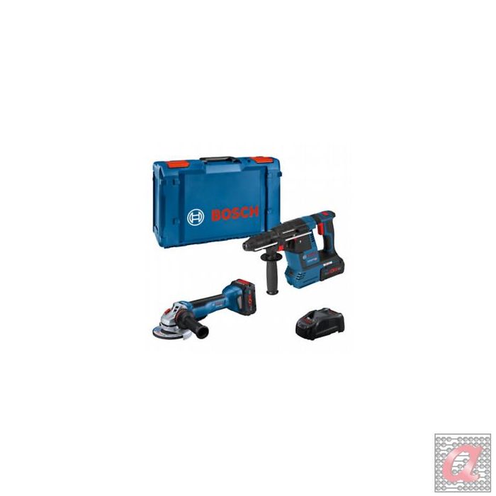 BOSCH GWS+GBH+2X5AH SET