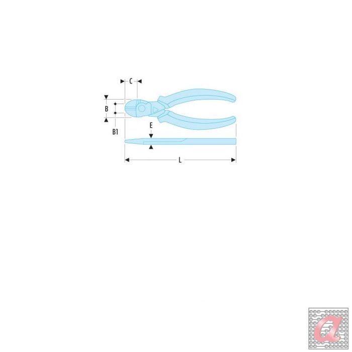 Alicates de corte diagonal - Modelo electricista - RFID