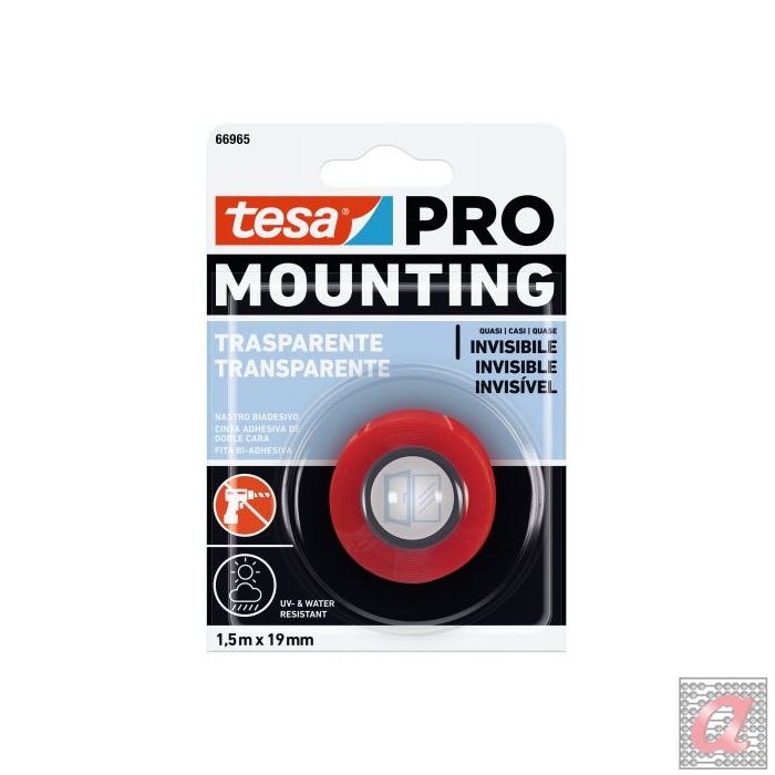 Cinta doble cara Mounting PRO Transparente