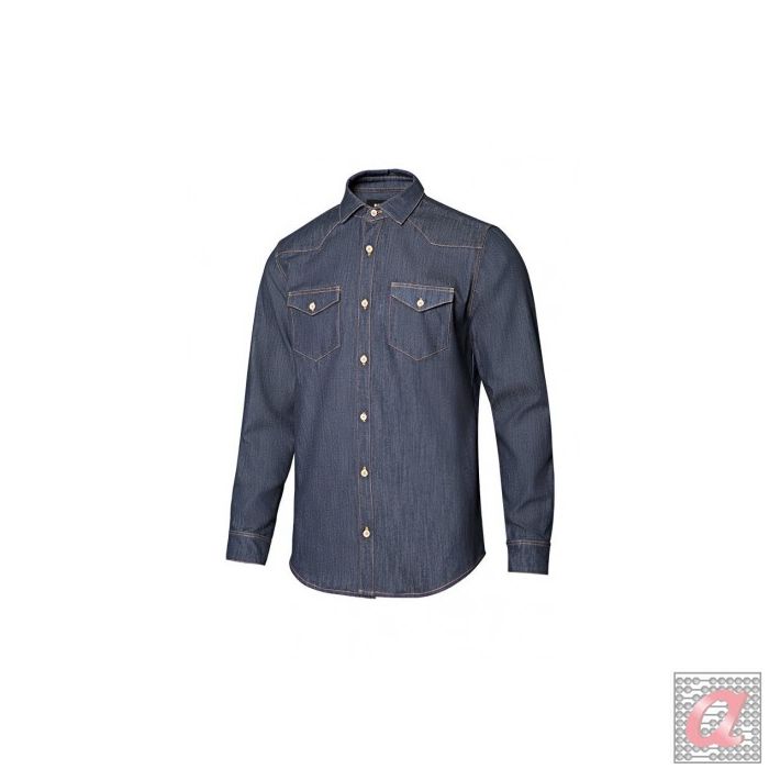 405006S / CAMISA DENIM ML HOMBRE