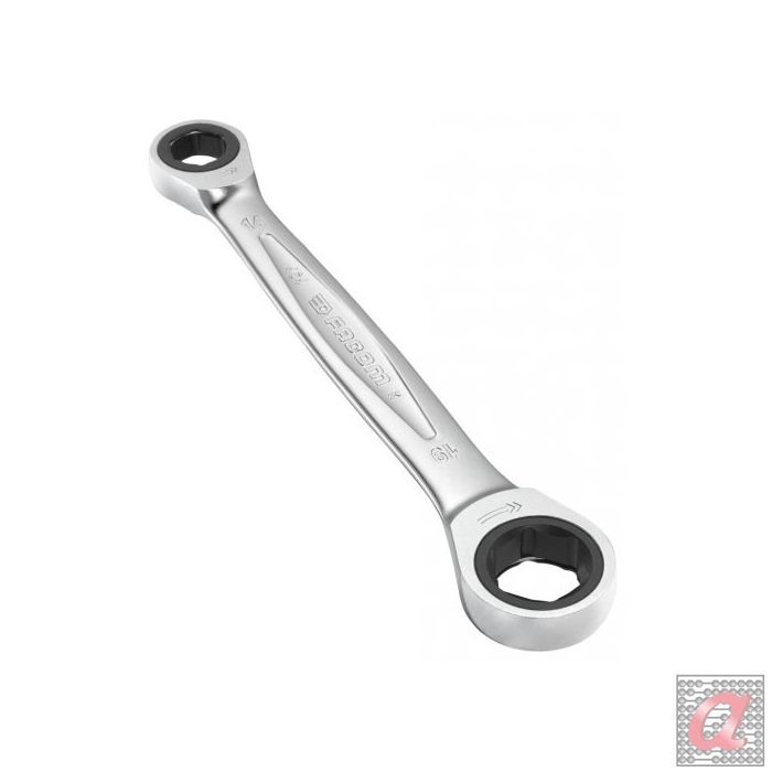 Llave de estrella con trinquete recta abertura 14 y 19 mm