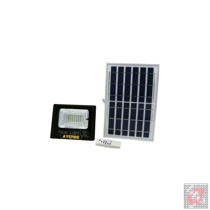 FOCO SOLAR 25 W CON MANDO A DISTANCIA