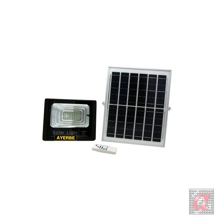 FOCO SOLAR 40 W CON MANDO A DISTANCIA