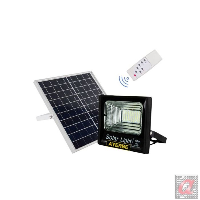 FOCO SOLAR 60 W CON MANDO A DISTANCIA