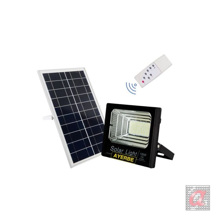 FOCO SOLAR 100 W CON MANDO A DISTANCIA