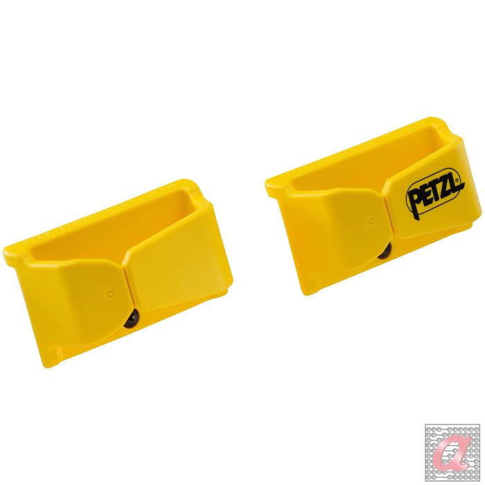 2 LANYARD CONNECTOR HOLDERS YELLOW