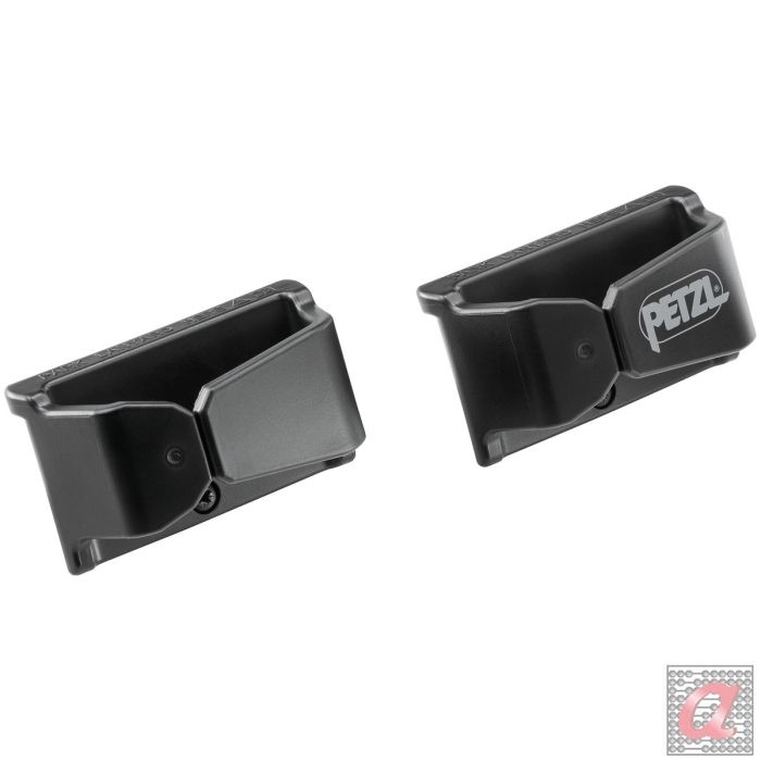 2 LANYARD CONNECTOR HOLDERS Black