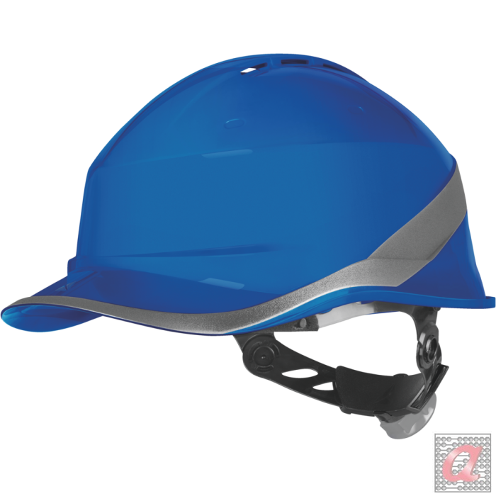 CASCO DE OBRA VENTILADO FORMA DE GORRA DE BASEBALL - AJUSTABLE POR SISTEMA ROTOR