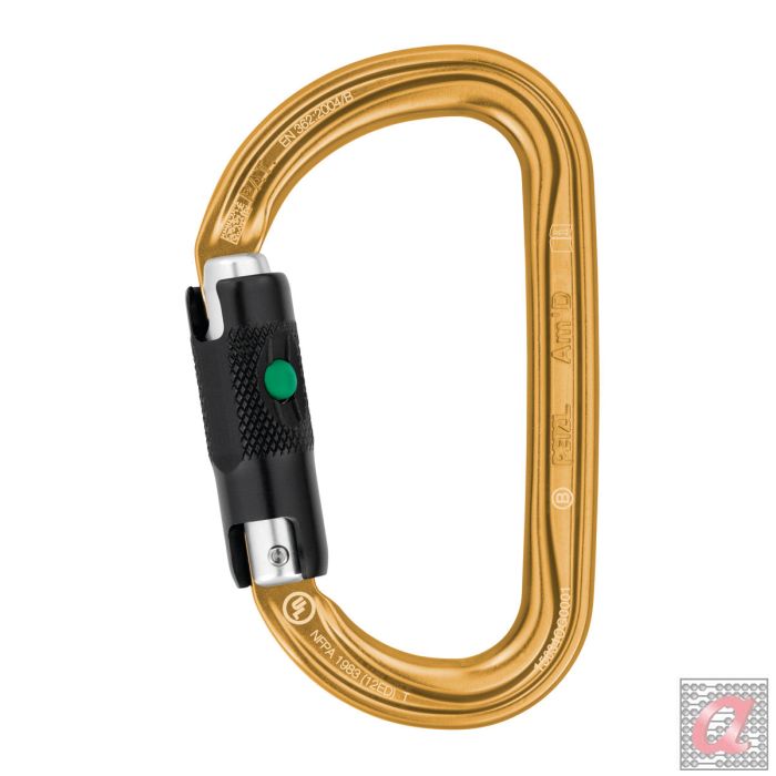 AM'D BALL-LOCK CARABINER GOLD