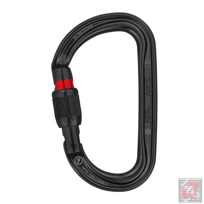 AM'D SCREW-LOCK CARABINER BLCK