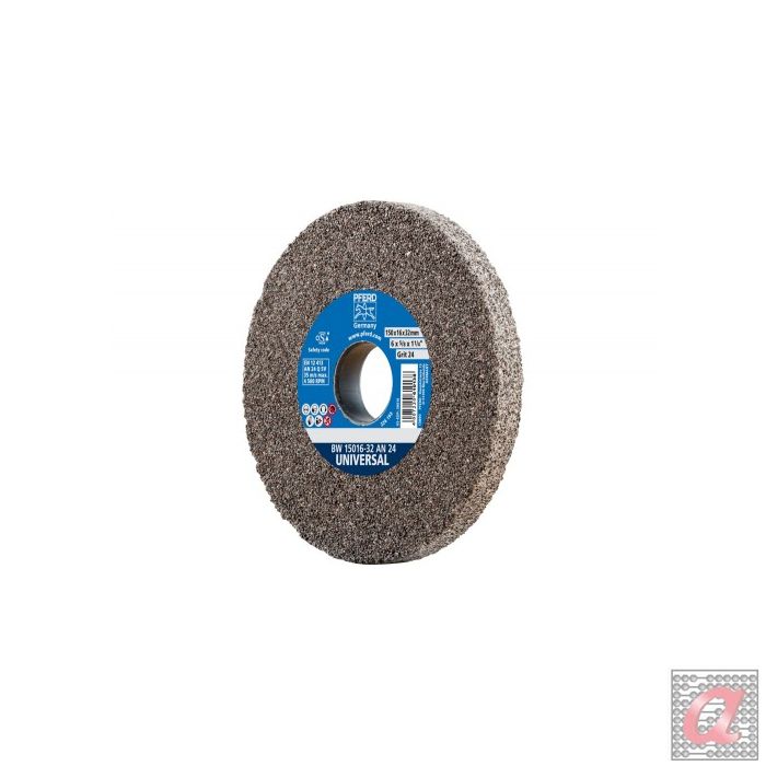 Muela abrasiva Ø 150x16 mm, agujero Ø 32 mm A24 para trabajos de desgaste universal