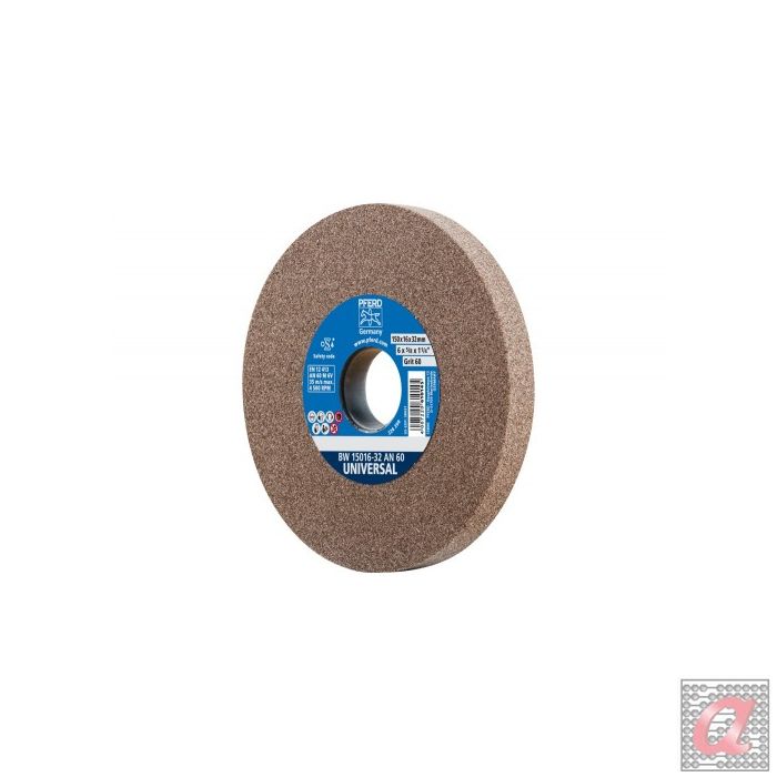 Muela abrasiva Ø 150x16 mm, agujero Ø 32 mm A60 para trabajos de desgaste universal