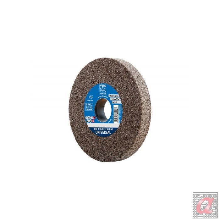 Muela abrasiva Ø 150x20 mm, agujero Ø 32 mm A60 para trabajos de desgaste universal