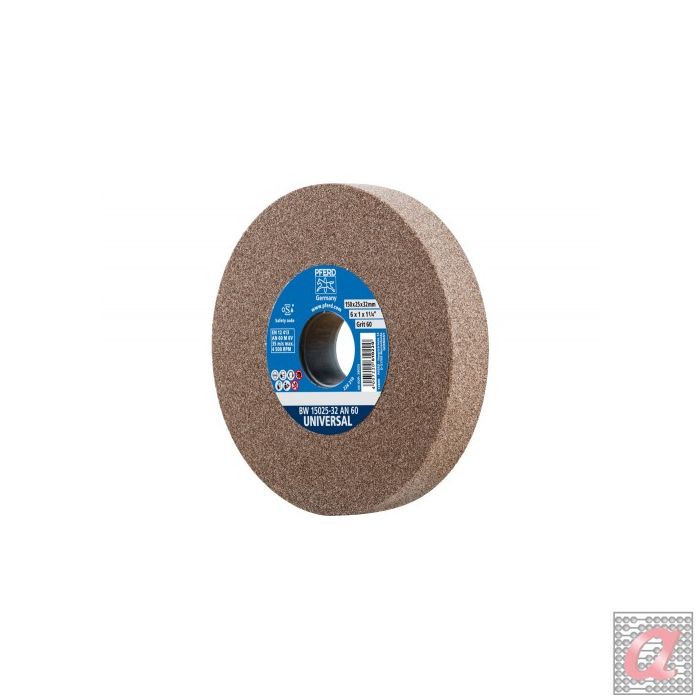 Muela abrasiva Ø 150x25 mm, agujero Ø 32 mm A60 para trabajos de desgaste universal