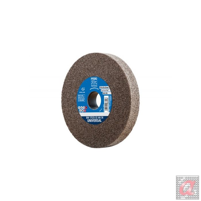 Muela abrasiva Ø 175x25 mm, agujero Ø 32 mm A36 para trabajos de desgaste universal