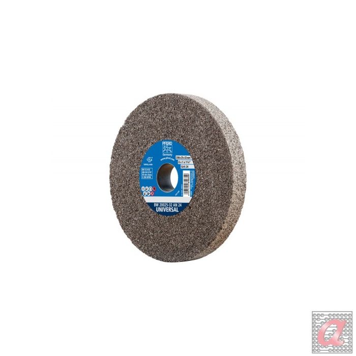 Muela abrasiva Ø 200x25 mm, agujero Ø 32 mm A24 para trabajos de desgaste universal