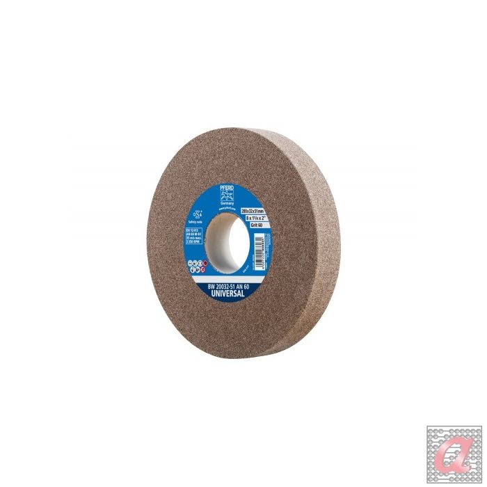 Muela abrasiva Ø 200x32 mm, agujero Ø 51 mm A60 para trabajos de desgaste universal