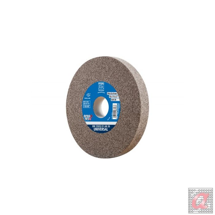 Muela abrasiva Ø 250x32 mm, agujero Ø 51 mm A36 para trabajos de desgaste universal