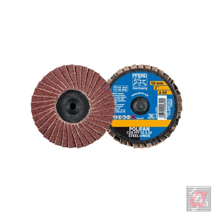 Mini-POLIFAN COMBIDISC, corindón CDR Ø 50 mm A60 para aplicaciones universales