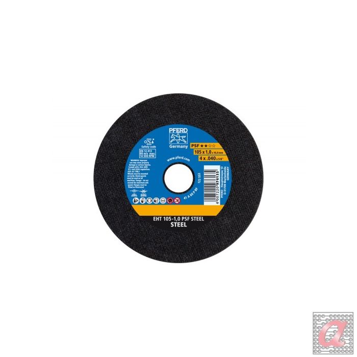 Disco de corte EHT 105x1,0x16 mm recto línea universal PSF STEEL para acero