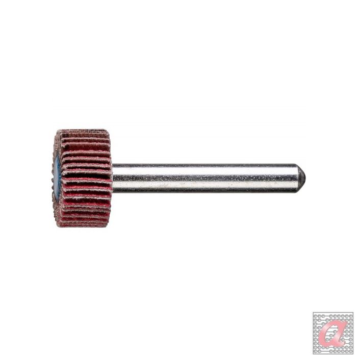 Abanico lijador, grano cerámico F Ø 20x10 mm, mango Ø 6 mm CO-COOL120, gran arranque en acero inoxidable