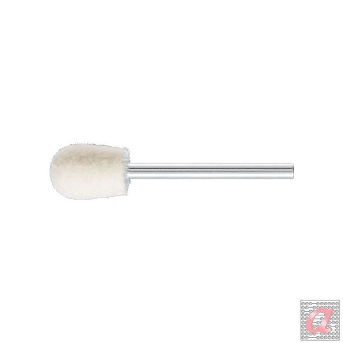 muelas de fieltro de dureza media de forma de gota FK TRE Ø 10x14 mm, mango Ø 3 mm