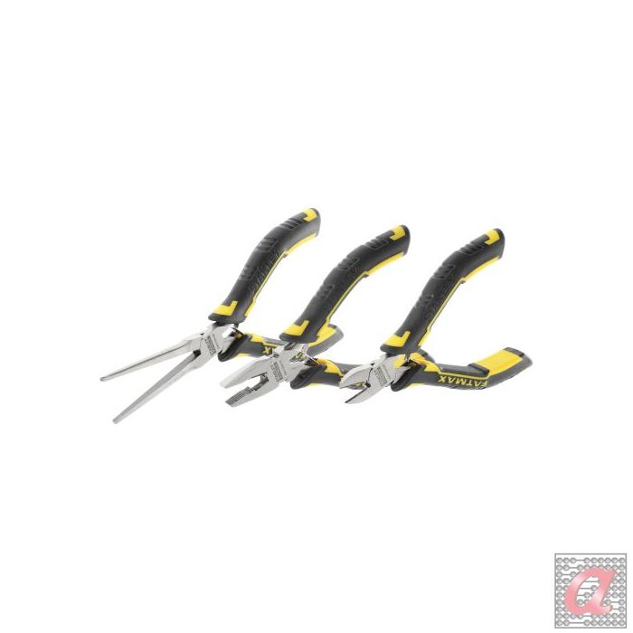 Set mini-alicates FATMAX® 3 piezas (Universal 120mm, Corte Diagonal 110mm y Boca Larga 150mm)