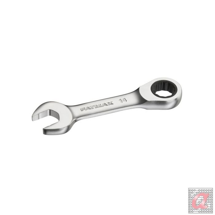 Llave combinada corta con carraca 14mm