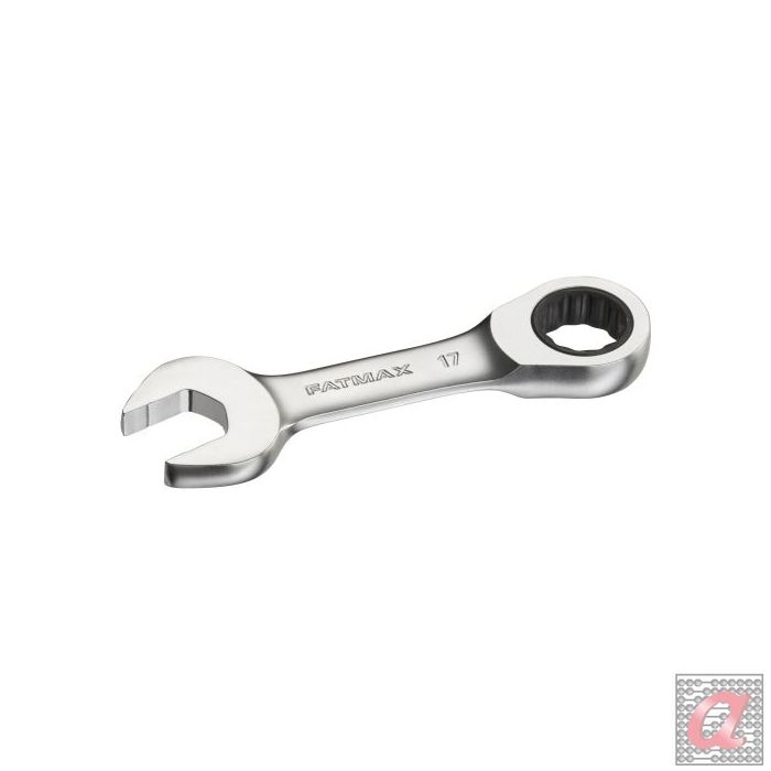 Llave combinada corta con carraca 17mm