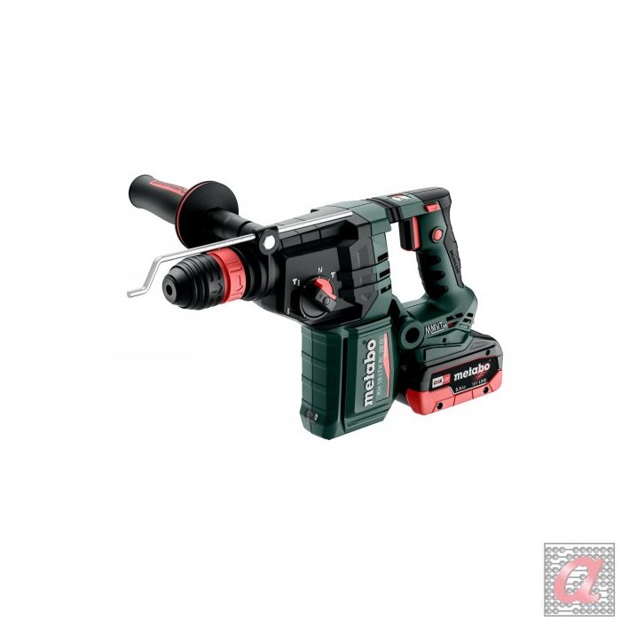 KH 18 LTX BL 28 Q Martillo de batería/18V 2x5.5Ah LiHD; Cargador ASC 145; metaBOX 165 L; con portabrocas intercambiable Quick de Metabo