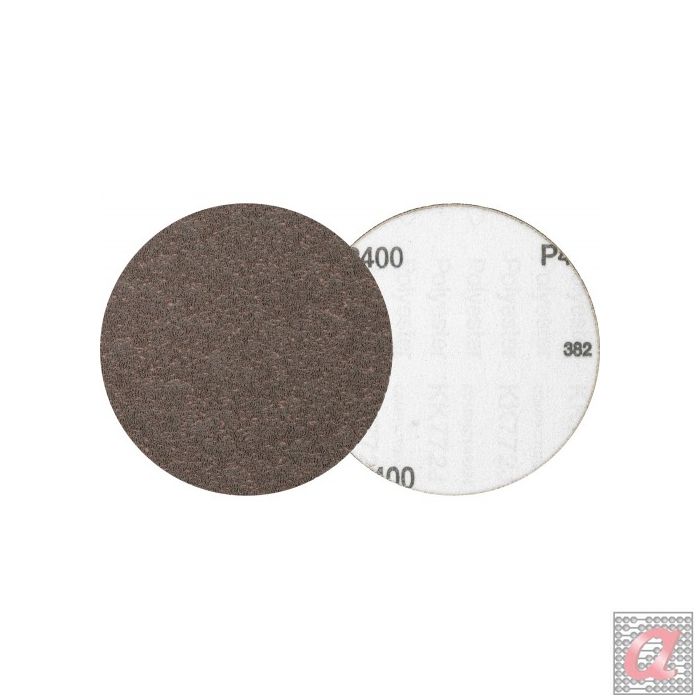 Disco de lija sistema velcro, grano compacto KR Ø 125 mm A400 CK para lijado fino con amoladora angular