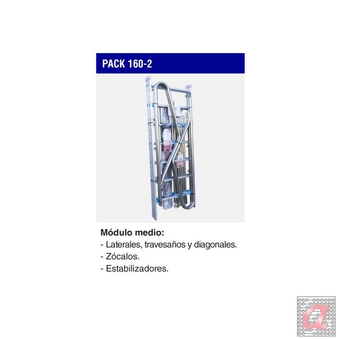 PACK-160-2 | Módulo medio para andamio RAPIDO 160