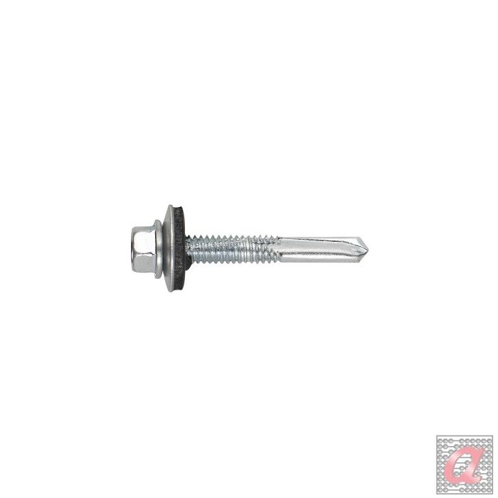 [CP AUTO + ARVUL] Tornillo para viga autotaladrante con cabeza hexagonal. Tornillo con arandela vulcanizada de acero-EPDM