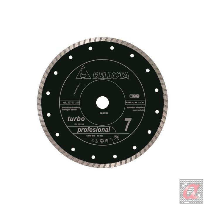Disco diamante turbo para materiales abrasivos corte seco / 50707