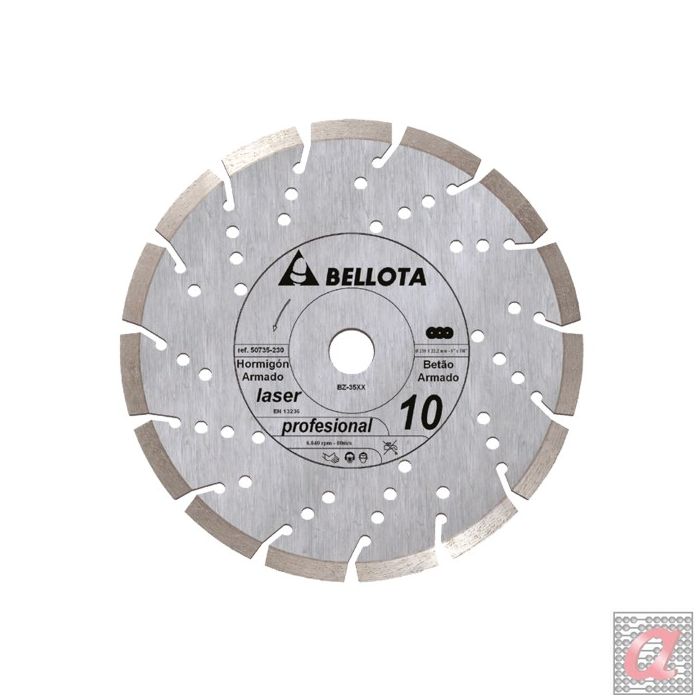 Disco diamante segmentado para hormigón armado corte seco / 50735