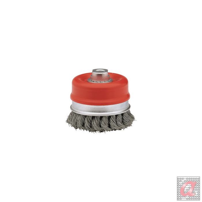 Cepillo de taza, alambre de acero templado y trenzado / 50813