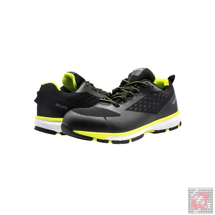 Zapato de seguridad Run S1P Negro Amarillo / 72224N