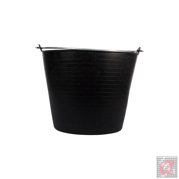Capazo 26 litros asa metálica negro / BKT26BM