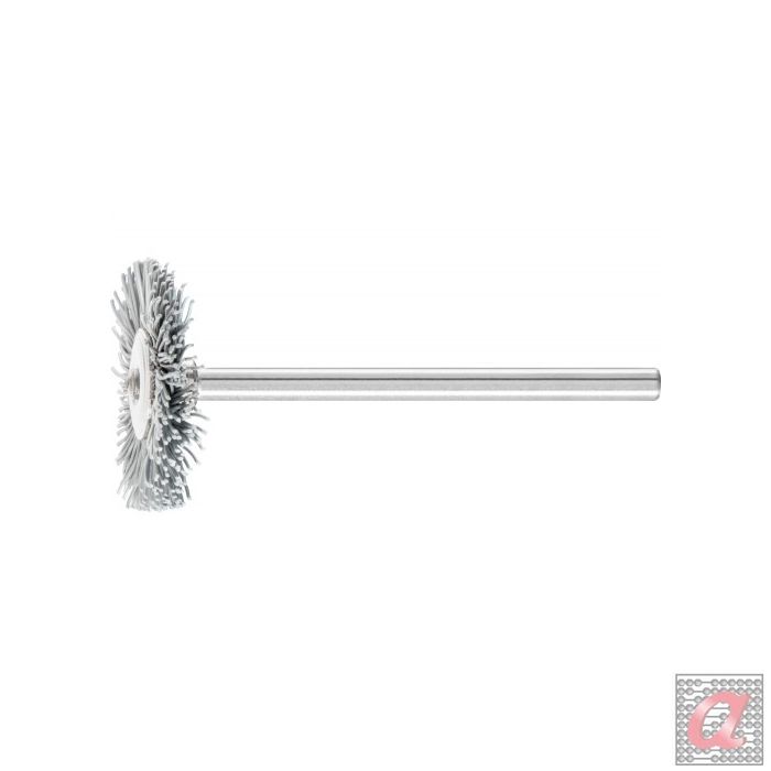 Carda redonda miniatura RBU Ø 22x2 mm, mango Ø 3 mm, filamento de SiC Ø 0,25, grano 800