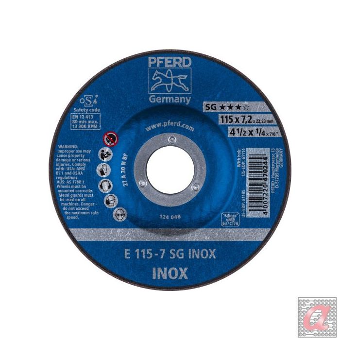 DISCO DESBASTE E 115-4,1 SG INOX