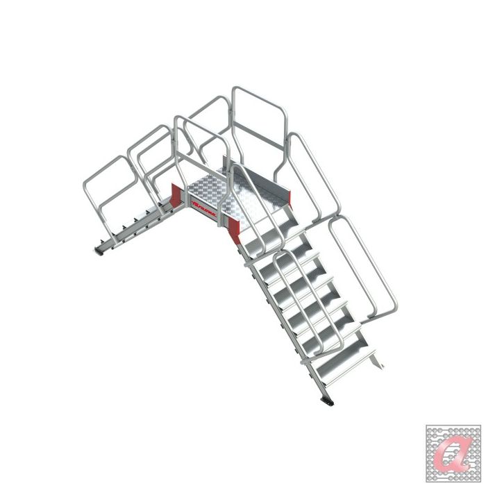 SP45 | Escalera puente con plataforma | Inclinación 45º