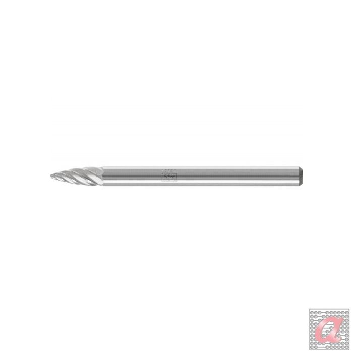 Fresa de metal duro de alto rendimiento INOX ojival SPG Ø 03x07 mm, mango Ø 3 mm, para acero inoxidable