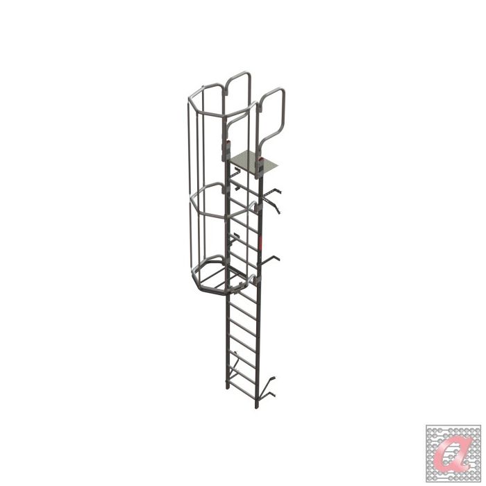 SVS2 | Escalera vertical de seguridad con jaula de protección