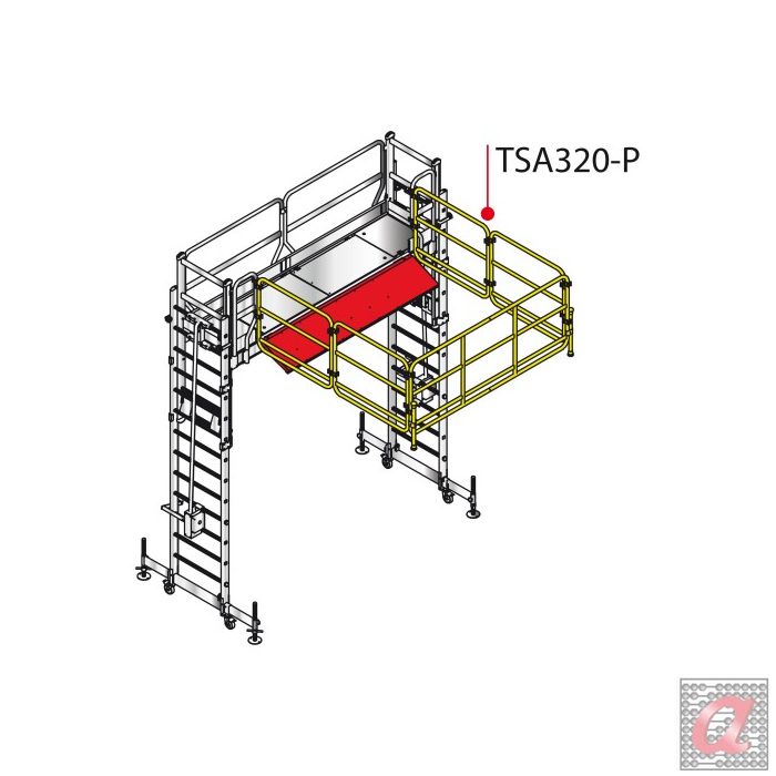 TSA320-P | Barandilla de protección perimetral