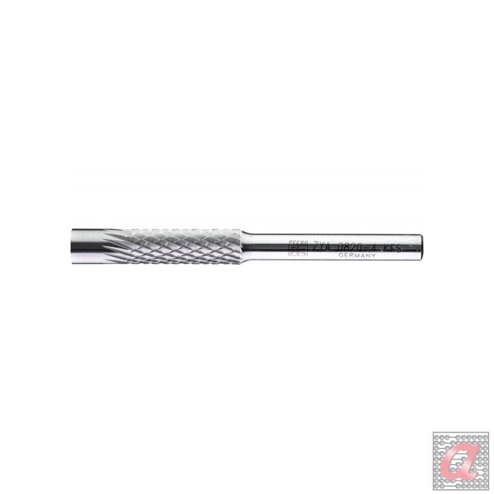 Fresa copiadora de metal duro 7 mm cilíndrica ZYA Ø 08x30 mm, mango Ø 6 mm, Z4 semifino universal