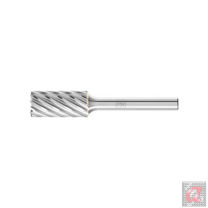 Fresa de metal duro de alto rendimiento INOX forma cilíndrica ZYAS dentado frontal Ø 12x25 mm, mango Ø 6 mm, acero inoxidable